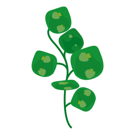 branch with leaves green nature isolated icons vector illustration designのイラスト素材