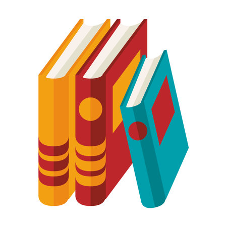 text books education supplies isolated icons vector illustration designのイラスト素材