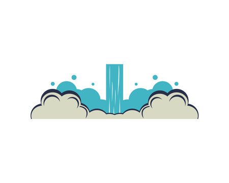 rocket smoke launcher isolated icon vector illustration designのイラスト素材