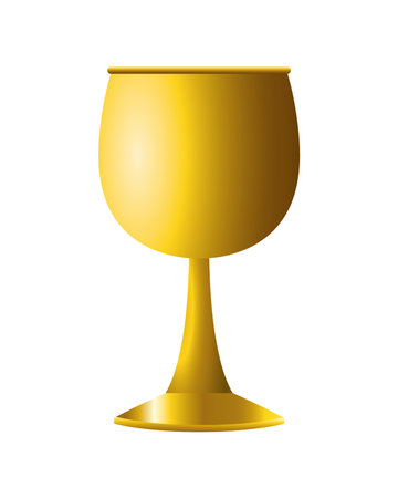 golden chalice jewish hanukkah celebration icon vector illustration designのイラスト素材