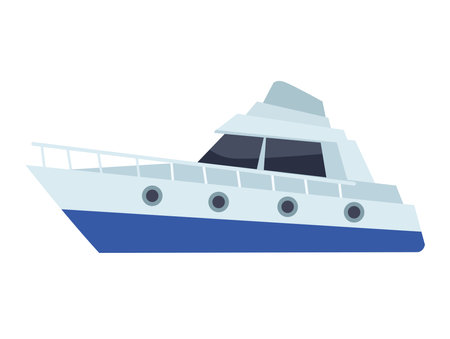 yacht sea transport isolated icon vector illustration designのイラスト素材