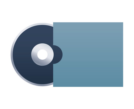 compact disk mockup branding element icon vector illustration design