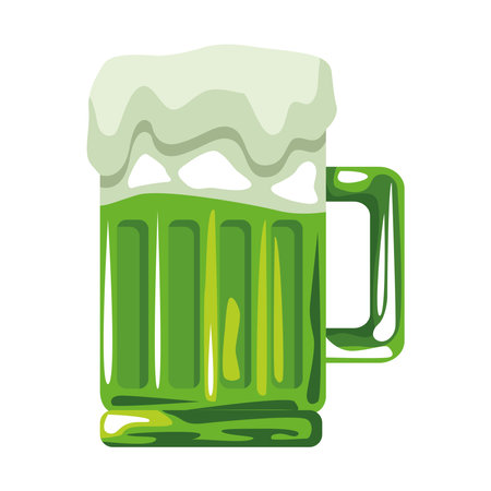 beers green drinks saint patrick icon vector illustration designのイラスト素材