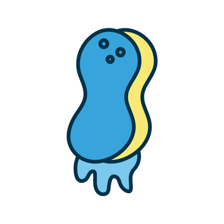 foam sponge flat style icon vector illustration designのイラスト素材