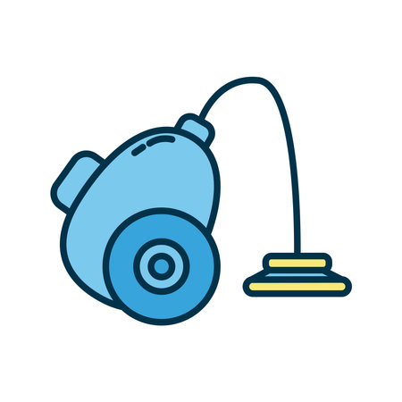 vaccum cleaner flat style icon vector illustration designのイラスト素材