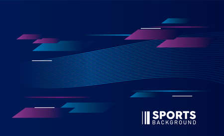 blue and purple sport background with lettering white vector illustration designのイラスト素材