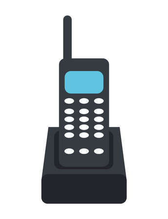 wireless telephone gadget isolated icon vector illustration designのイラスト素材