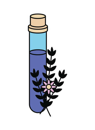 spell magic and flowers esotericのイラスト素材