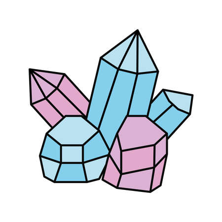 quartz stones drawn iconのイラスト素材