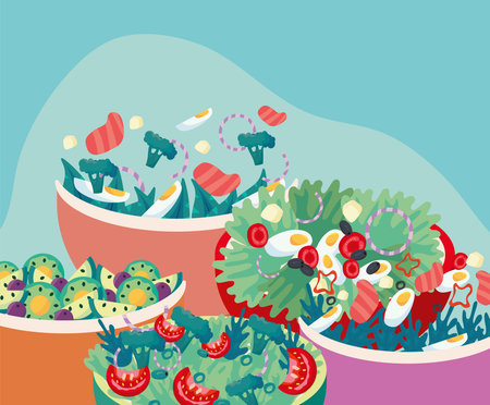 healthy bowls delicious fresh food