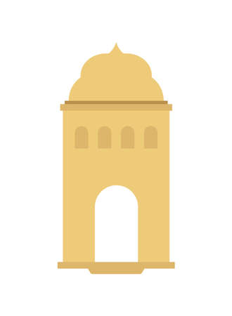 tajmahal mosque dome eid mubarakのイラスト素材