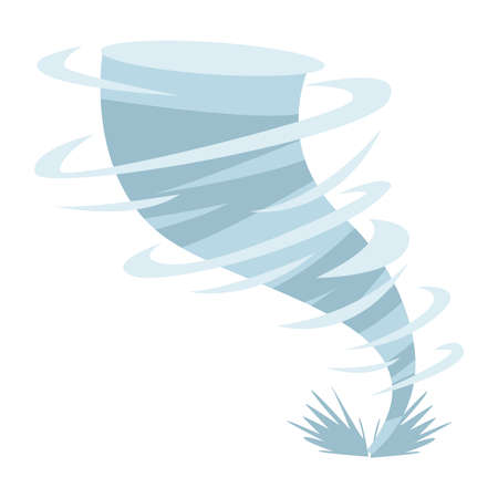 twister air natural disaster sceneのイラスト素材