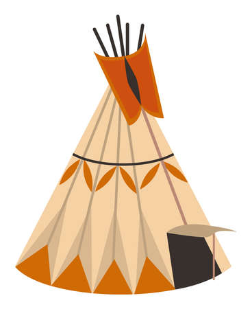indian wild west tent iconのイラスト素材