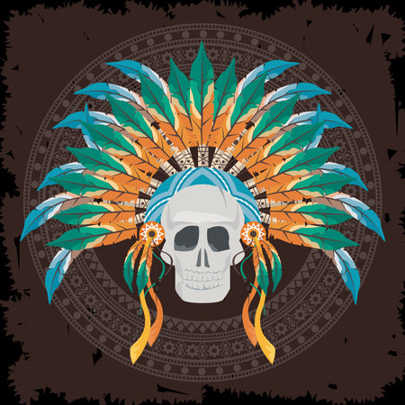 american native front war bonnet