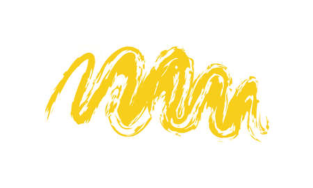 brush yellow color spiral iconのイラスト素材