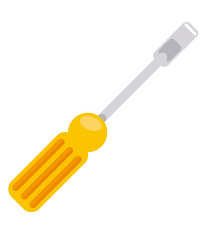 screwdriver handle tool isolated iconのイラスト素材