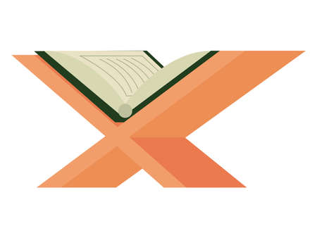 open quran bookのイラスト素材