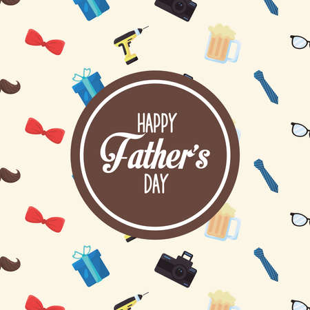 fathers day posterのイラスト素材