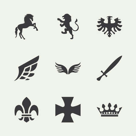 nine coats emblemsのイラスト素材