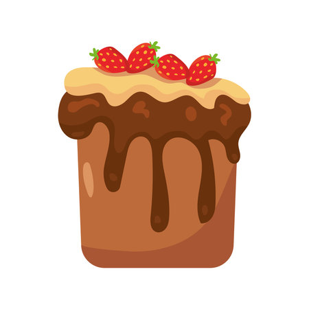 strawberry cake pastry