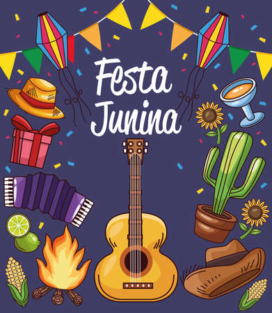 festa junina celebrationのイラスト素材