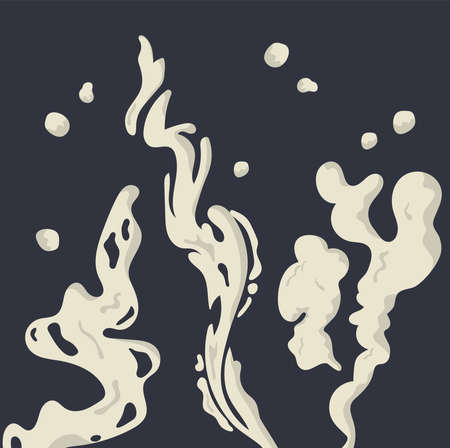 smoke icons upのイラスト素材