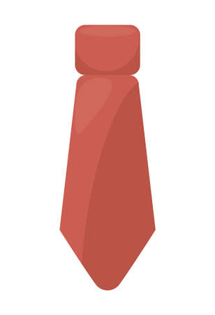 red color necktieのイラスト素材