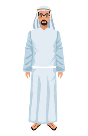 white muslim manのイラスト素材