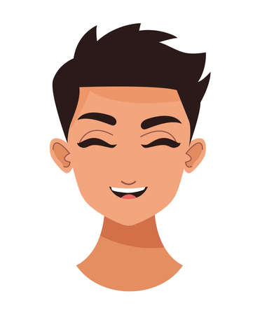 happy little boyのイラスト素材