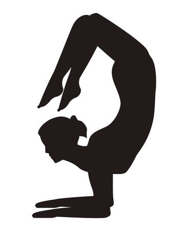 yoga positionのイラスト素材