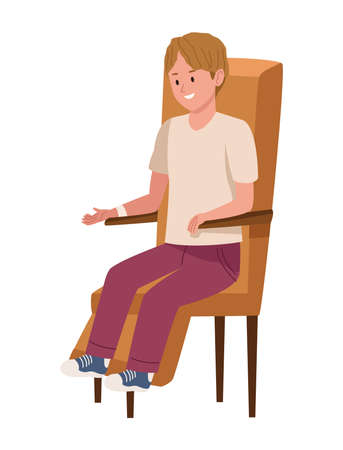 male donor seatedのイラスト素材