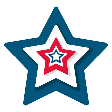 usa star emblemのイラスト素材