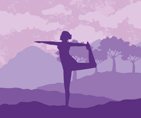 dancer pose sceneのイラスト素材