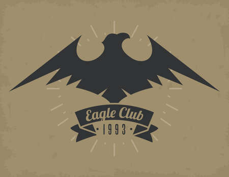 eagle club emblemのイラスト素材