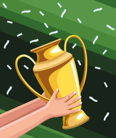 soccer championship bannerのイラスト素材