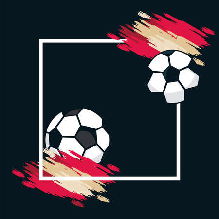 soccer sport posterのイラスト素材