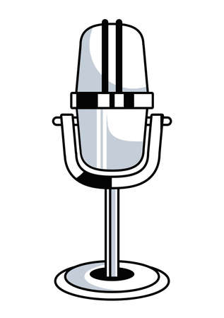 karaoke classic micのイラスト素材