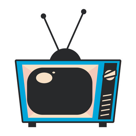 tv pop art iconのイラスト素材