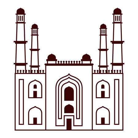 india charminar templeのイラスト素材