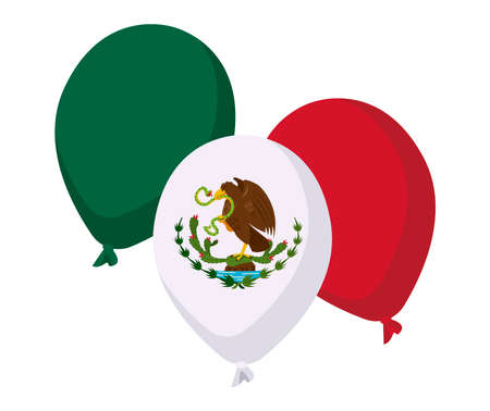 mexican balloons heliumのイラスト素材