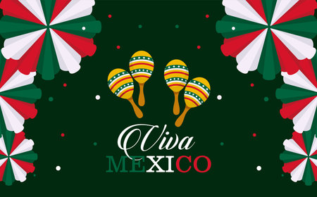 mexico independence day postcard