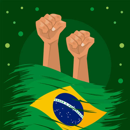 brazil independence day celebrationのイラスト素材