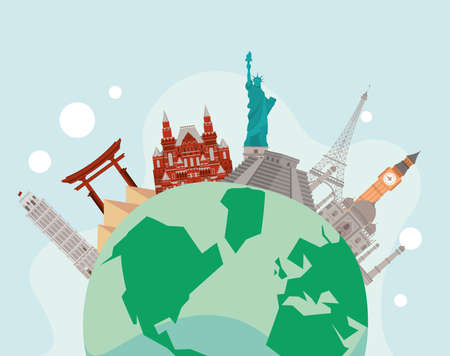 world tourism day celebrationのイラスト素材