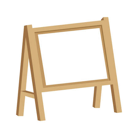 wooden chalkboard supplyのイラスト素材