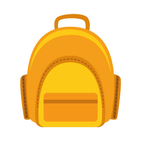 yellow schoolbag iconのイラスト素材
