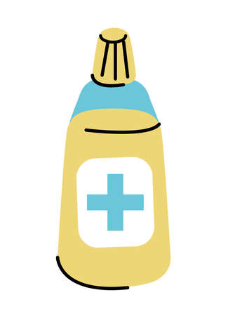 spray medical bottleのイラスト素材