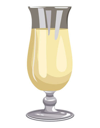 cocktail in cupのイラスト素材