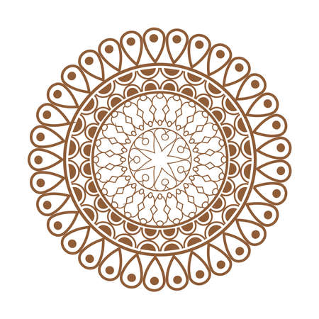 golden mandala iconのイラスト素材