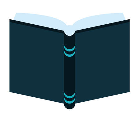 literacy book openのイラスト素材