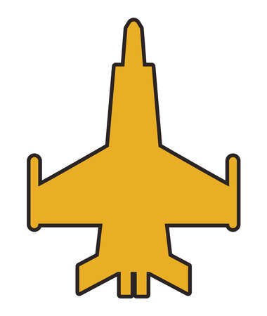 golden airplane emblemのイラスト素材